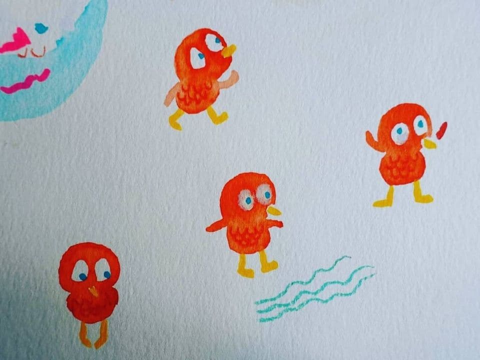 013=Petit Poupou, recherches, d’abord sans son bonnet, 2019_Petit Poupou, researches, first without his hat, 2019.jpg