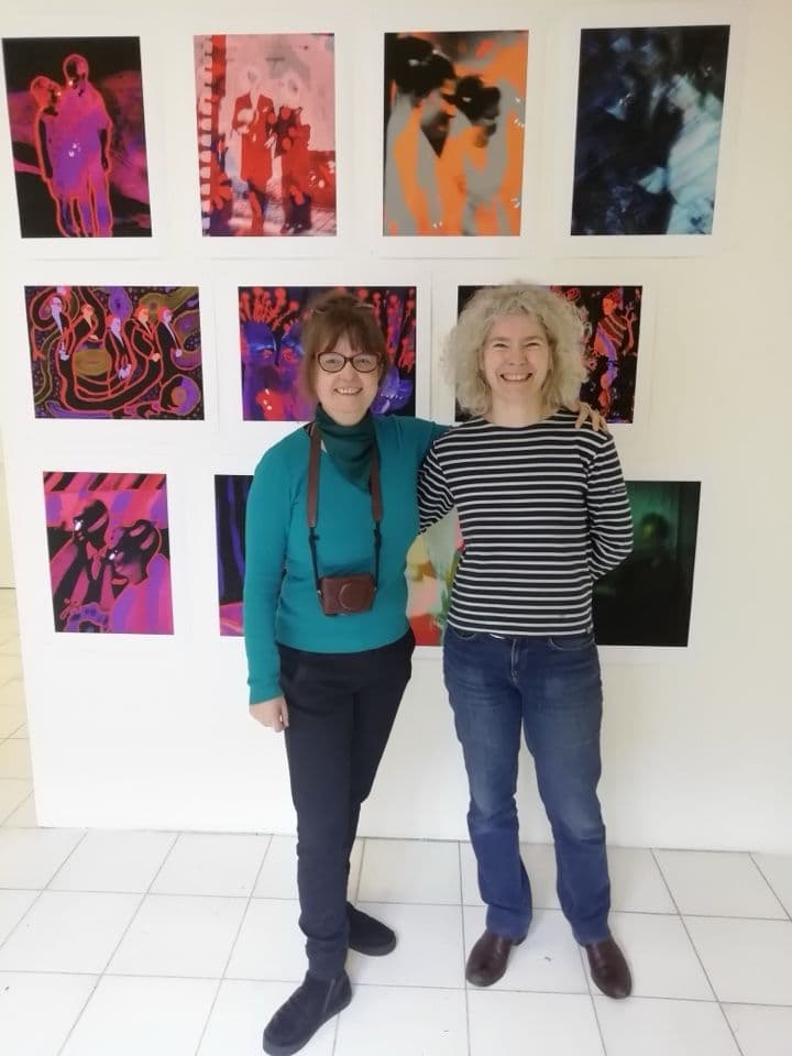 104=Exposition Arborescence, avec Peggy, l’organisatrice, photo Fred_Exhibition Arborescences with Peggy, the organisator, photo Fred.jpg